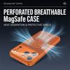Heat Dissipation Mesh For MagSafe Phone Case For iPhone 17 16 15 14 13 Pro Max Large Window Lens Protector Magnetic Hard Cover