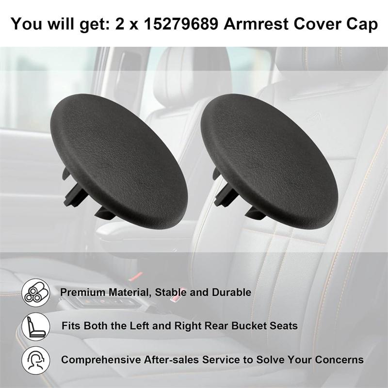 2 Stück Auto Armlehne Rücksitz Schraubenabdeckung Kappe 15279689 Für Chevrolet Tahoe Suburban Yukon Cadillac Escalade 2007-2013
