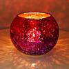 Candle Holder Multipurpose Glass Tealight Candle Holder Decoration Electroplated Gradient Colorful