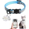Cat Collar Breakaway with QR Code Name Tag, Reflective Kitten Collars with Bell, Cat ID Tag Personalized, Ultra-Durable, Adjustable, Quick Release,