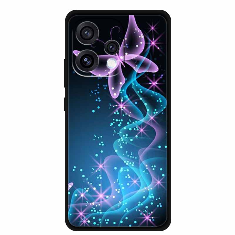 

Для Oppo Reno 15 15c Чохол Свіжа Квітка М який Силікон ТПУ Чохли для Телефону для Reno15 Reno15C Ударостійкий Крутий Вовк Тварини Захисний For Reno 15C
