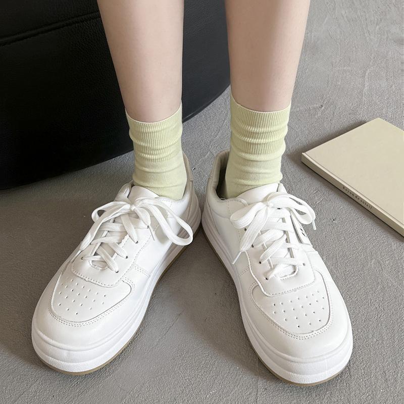 Women Socks Thin Summer New Solid Colorful Plain Crew Socks Casual Girls Trendy Simple Breathable Anti-pilling Loose Socks