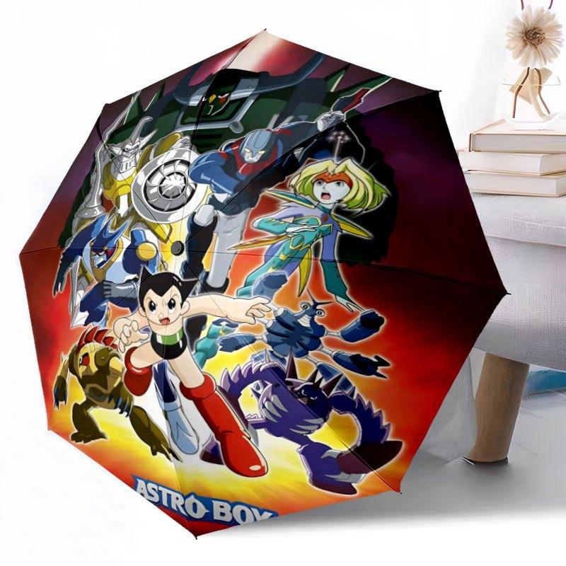 Astro Boy And Friends Outdoor Automatic Umbrella Compact 8 Rib Design Foldable Design For Womenmen Elegant Women'S Men'S Umbrella Spiritual Gift Y114