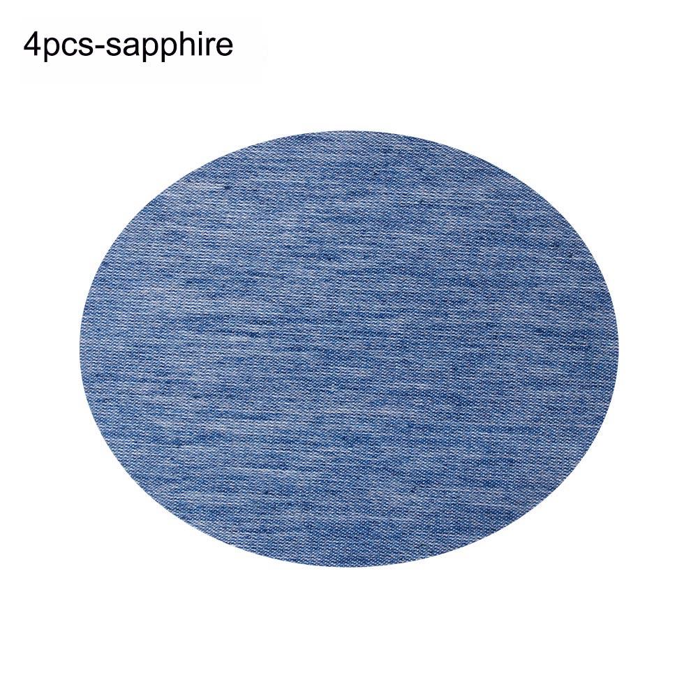 4/12Pcs Elbow Fabric Jeans Iron-on Patches Clothes DIY Repair Pants Knee Applique Apparel Self-adhesive Hole Repair Patch