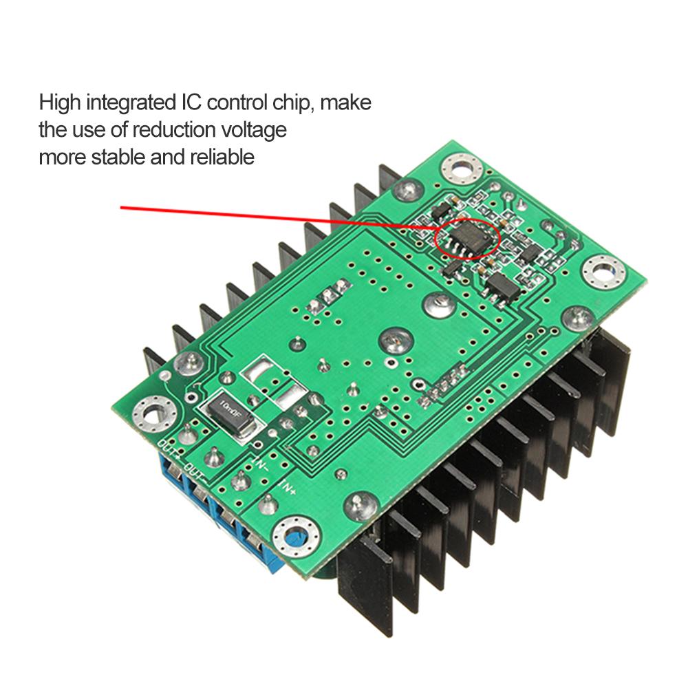 12A 300W 7-32V to 0.8-28V DC-DC CC CV Buck Converter Step-down Power Module WT