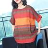 Plus Size Summer Short Sleeve Vintage T-shirts Loose Tops