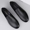 Spring Autumn  Men'S Leather Casual Shoes Soft Soled Comfortable Anti Slip Driving Shoes Simple Men'S Loafers