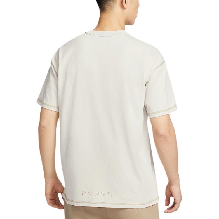 Nike Sportswear Casual Minimalist Loose Short Sleeve T-Shirt Men Tops Light-Bone HJ0777072