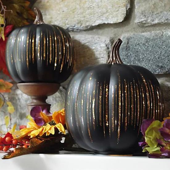 Twinkle Light Pumpkins Starry Night Pumpkin Lantern Timer LED Lighted Sparkling Pumpkins Fall Halloween Decorations for Home