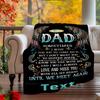240Gm2 Dad Memorial Custom Outdoor Blanket Comfortable Soft Lightweight Allseason Multipurpose Blanket For Travel Camping Picnics Sofa Office Bed