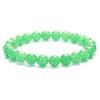 New European & American Style Cross Bracelet, 8MM Natural Stone Beaded Fashion Accessory