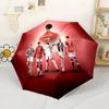 Cristiano Ronaldo Portable Automatic Umbrella with 8-Rib Foldable Design for Outdoor Daily Use Vibrant Pattern Umbrella Wedding Party Gift