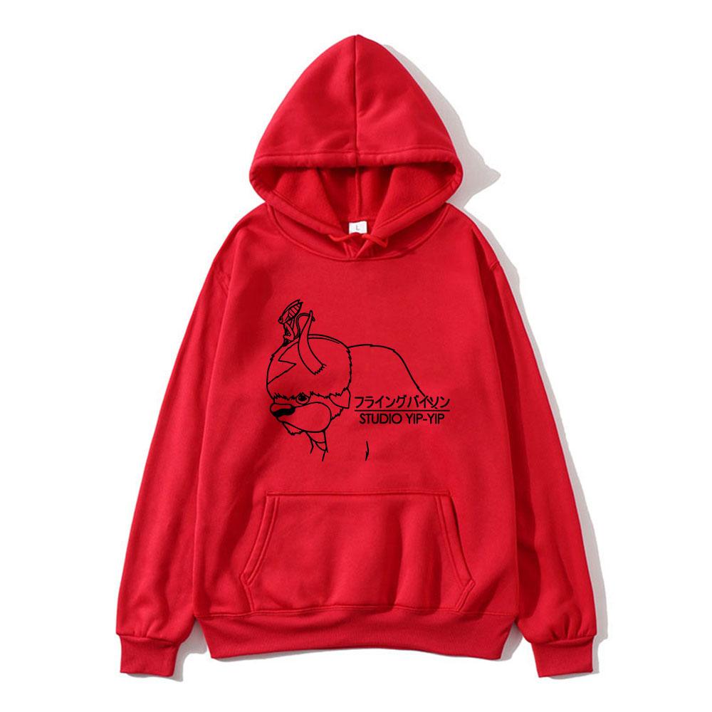 

Avatar The Last Airbender Appa Sweatshirt Cartoon Print Fashion Casual with Hooded Hoodie Comfortable Fleece for 2XL