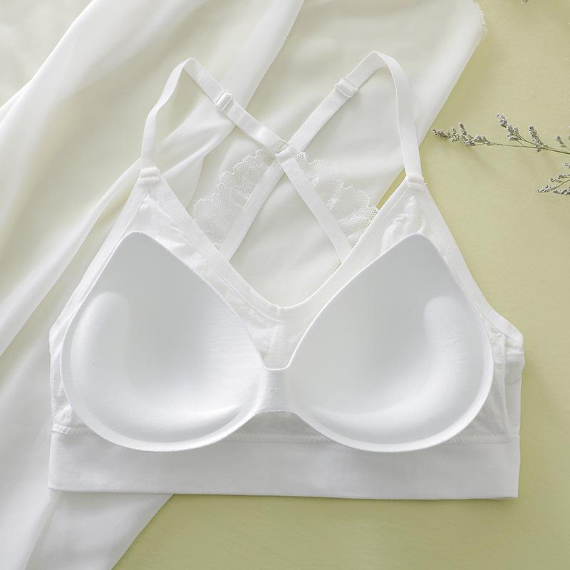 Cross Beauty Back Wrapped Chest Lace Seamless Tube Top Sexy Bra