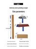 Telescopic Corner Scraper with Self-Adhesive Sandpaper for Dry Grinding