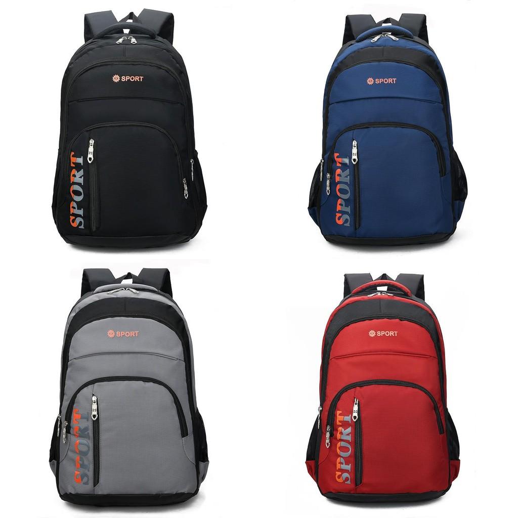 Sport Letter Print Large Capacity Business Backpack Oxford Straps Breathable