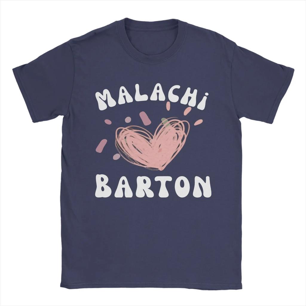 Malachi Barton Text Design Minimalist Fan Name Graphic T Shirt Summer Vintage T Shirts Cotton Best Selling Round Neck Breathable