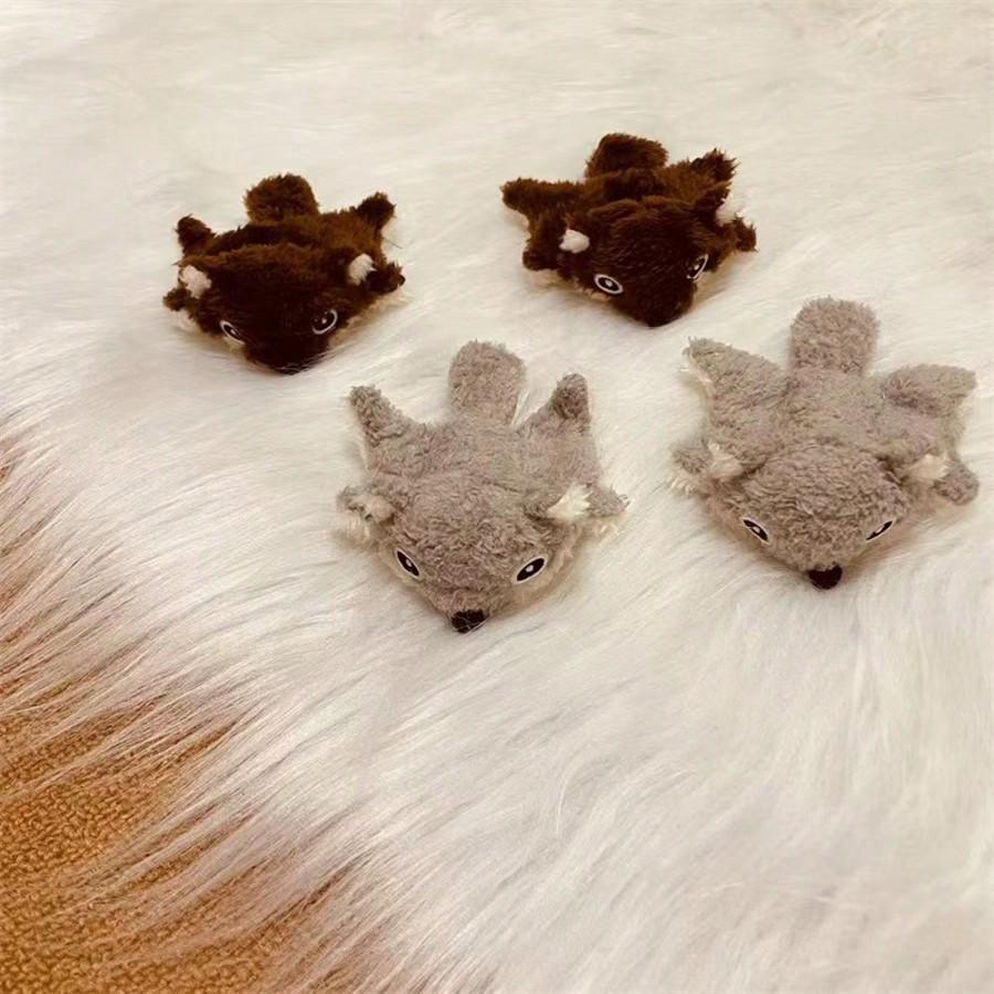 1pc Plush Pet Doll, Dog/Cat Doll Flying Squirrel Shaped Plush Doll With Crinkle Paper Inside, Chew Resistant Cute And Fun Plaything
