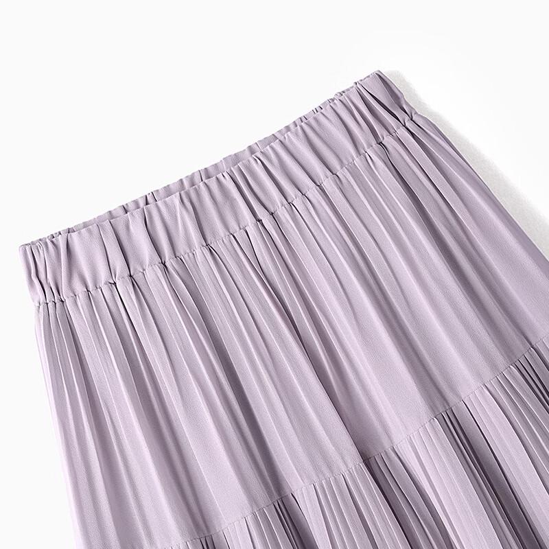 Elegant Pleated A-line Midi Skirt
