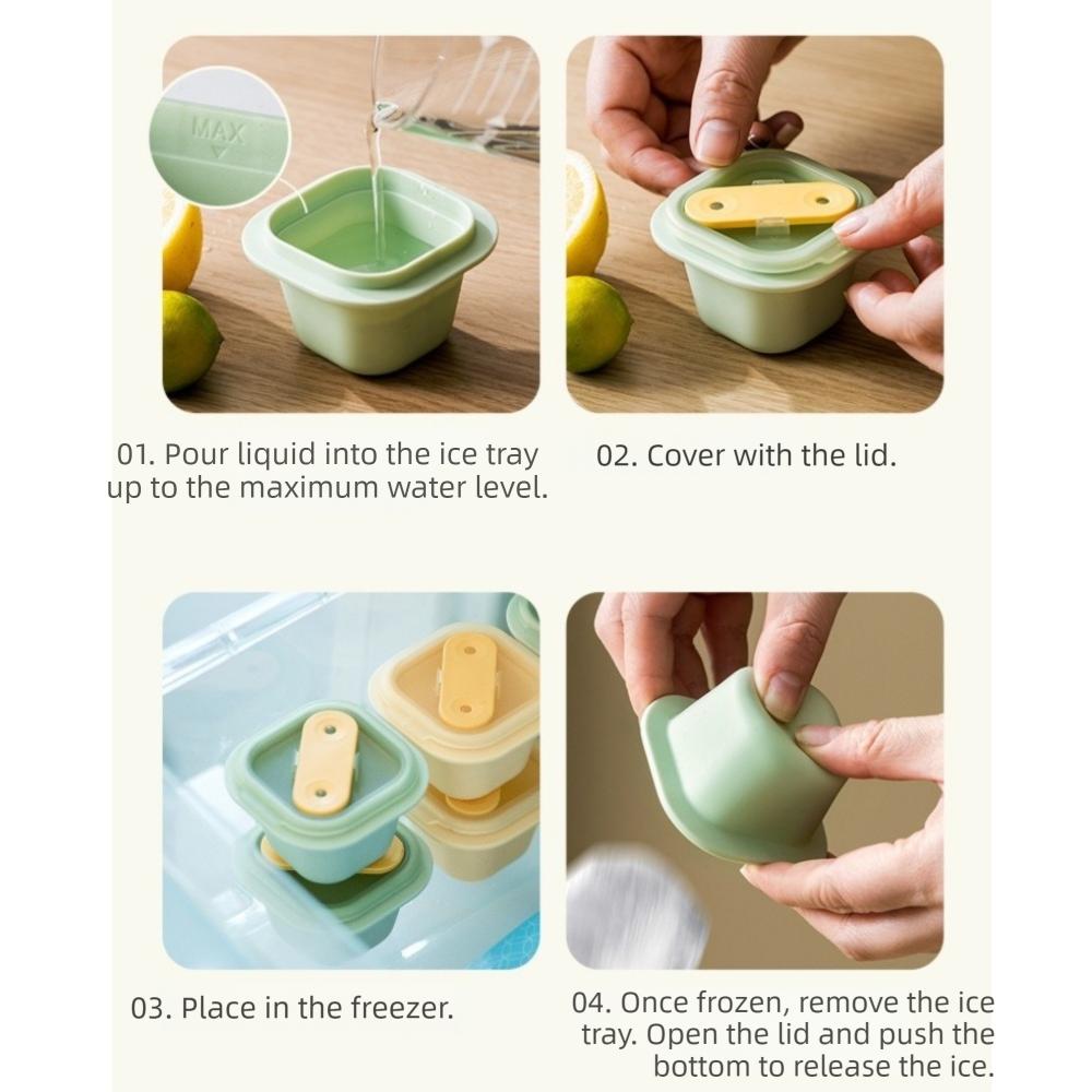 Silicone Ice Cube Tray Reusable Ice Lattice Creative Ice Cube Mold  Kitchen Tool