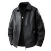 Men's Leather Jacket Large Size Leather Jacket Lapel Jacket Youth Trend Autumn and Winter New