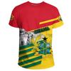 GHANA Flagge 3D-Druck Sport Schnelltrocknend Atmungsaktiv Herren T-Shirt Outdoor Fußballtrikot Fan Club