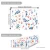 Cartoon Girl Butterfly Squirrel English Wall Sticker Children's Room Home Decoration Pvc Self-adhesive Wall Sticker