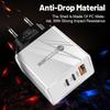 Universal Power Adapter Charger 1U+2PD - Compatible with US, EU, UK Standards