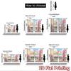 2D Flat Printing 2pcs Party Curtains Cute Cupcakes Kawaii Bakery Shop Digital Printed Polyester Drapes Seasonal Party & Holiday