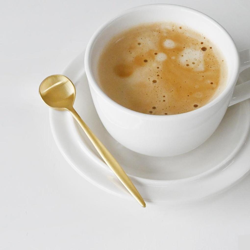 Avella Matte Stainless Steel Mini Teaspoon Gold