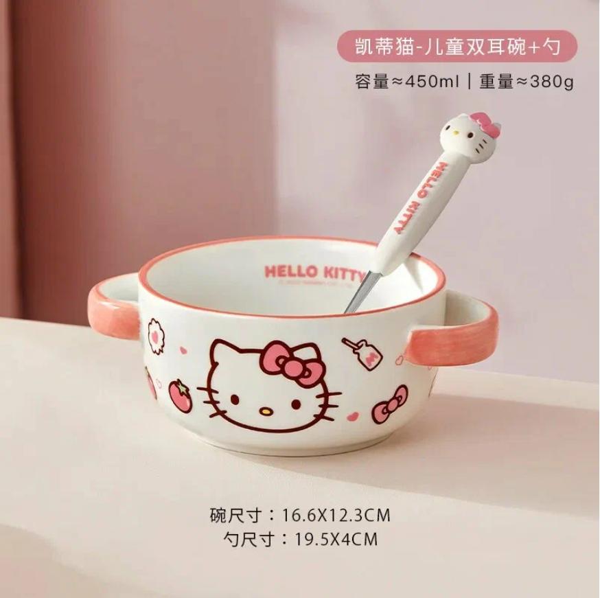 

Sanrio children s Bowl Binaural Ceramic Eating Rice