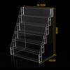 2-6 Tier Acrylic Book Display Stand Desk Bookshelf Newspaper Holder Magazine Rack Finishing Display Shelf Storage Rack Organizer
