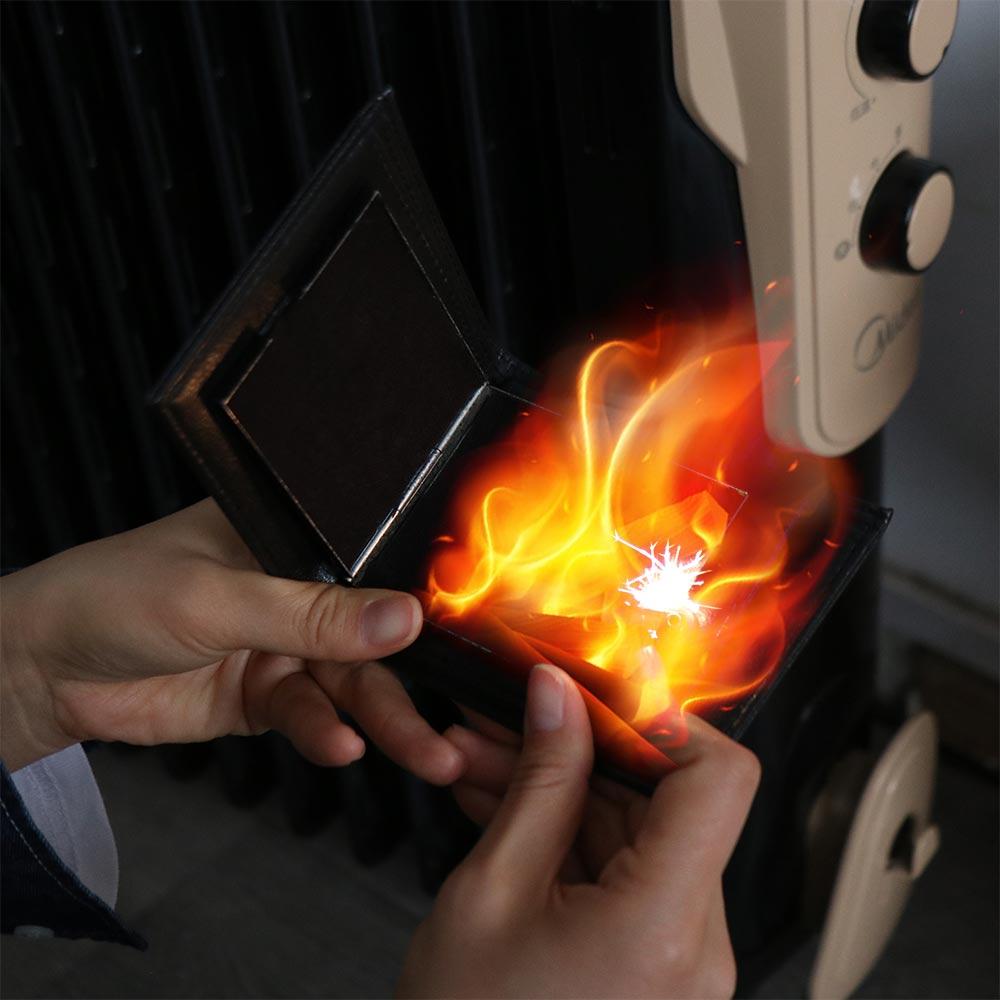 Interesting Magic Fire Wallet Novelty Magic Fire Billfold Magic Toy Profession Show