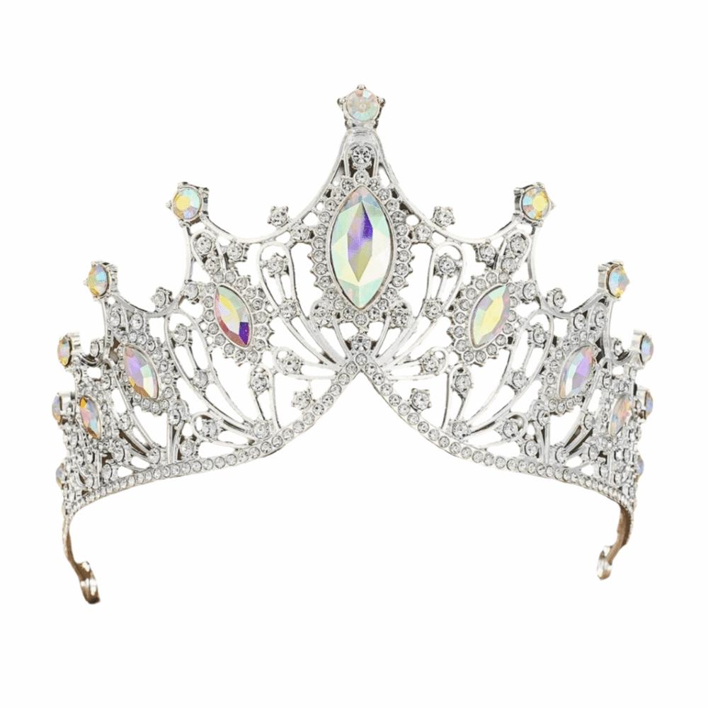 Alloy Queen Princess Crown Baroque Prom Dress Jewelry Vintage Bridal Headband  New Year