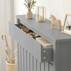 93 X 88.5cm Rustic Look Radiator Cover Grey