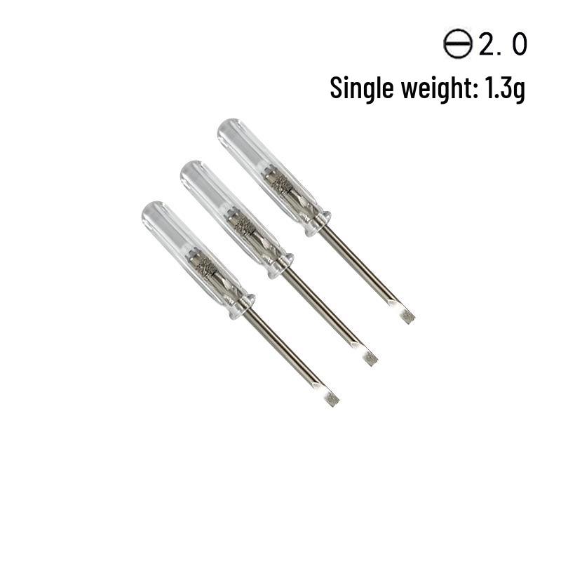 4-in-1 Mini Screwdriver Set: Phillips, Flathead, Triangle, Pentagonal (1.5/2.0mm)