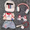 Cimoon Doll Clothes 15cm/17cm Baseball Uniform 6-Piece Set Costume Outfit for Plush Toys and Dolls