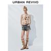 UR Women's Vintage Washed Denim Shorts