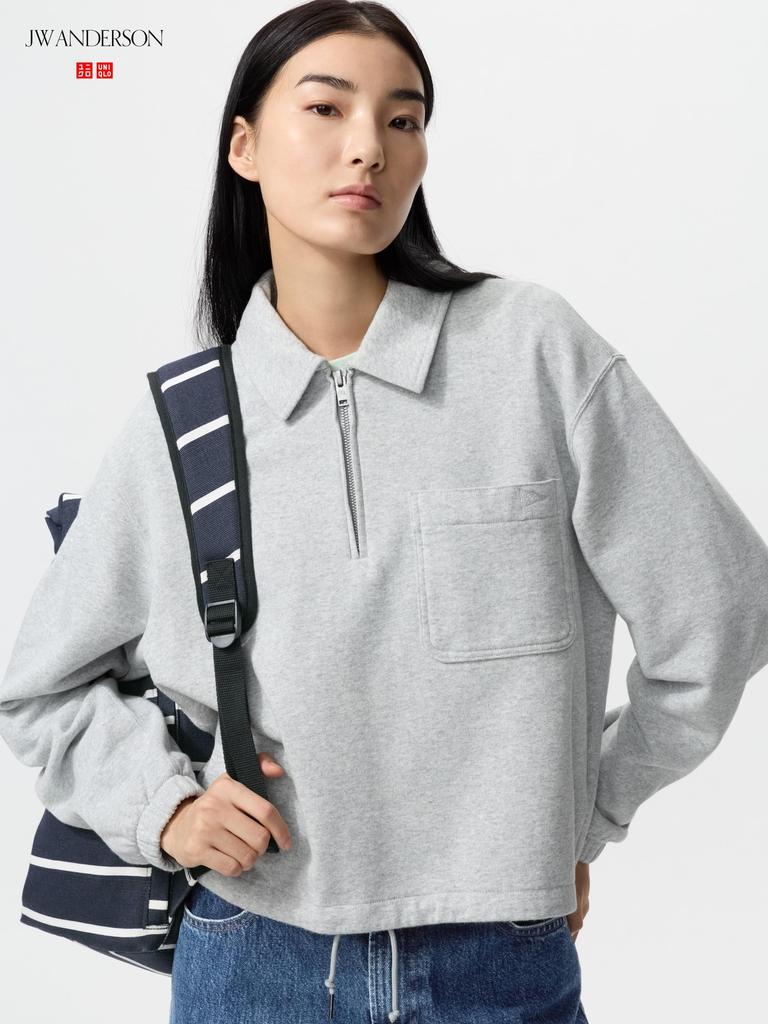Uniqlo Japan Sweat Half Zip Shirt