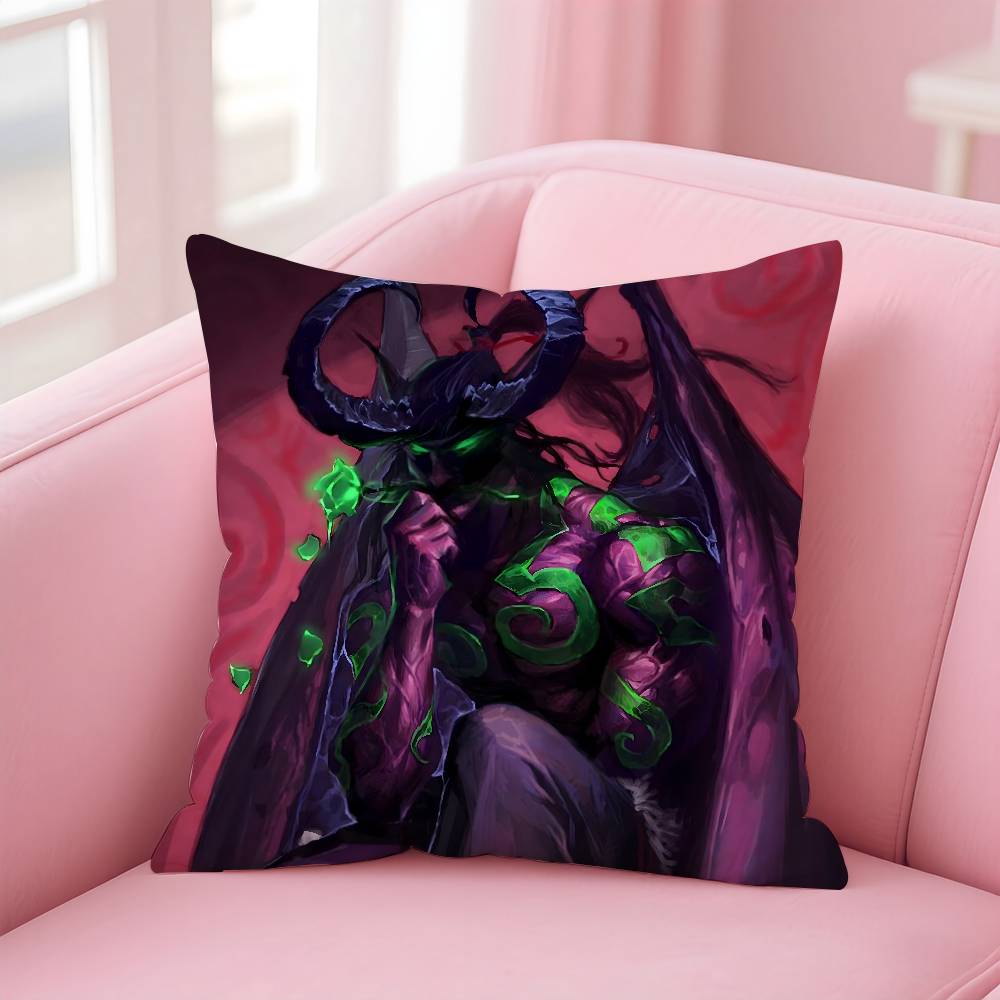 

Warcrafts of World W-WOW Наволочка с принтом наволочка для гостиной диванная подушка чехол декор для спальни 16x16Inch