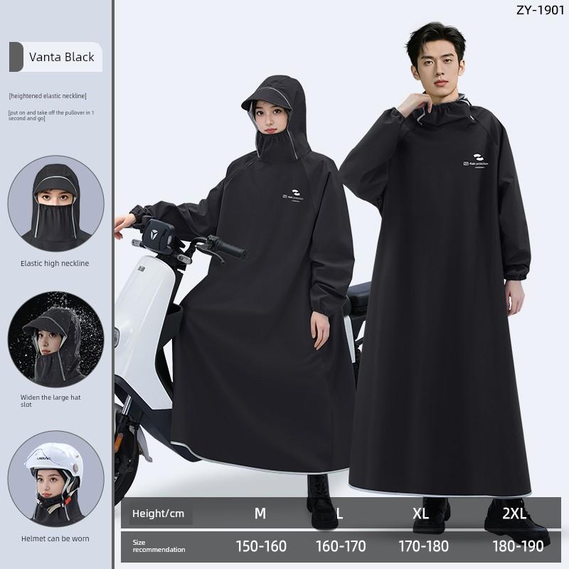 Impermeabile per Scooter Elettrico, Stile Adulto Donna, Impermeabile Lungo a Copertura Totale per Persona Singola, Antitempesta, Nuovo Modello 2026, Specializzato per il Ciclismo