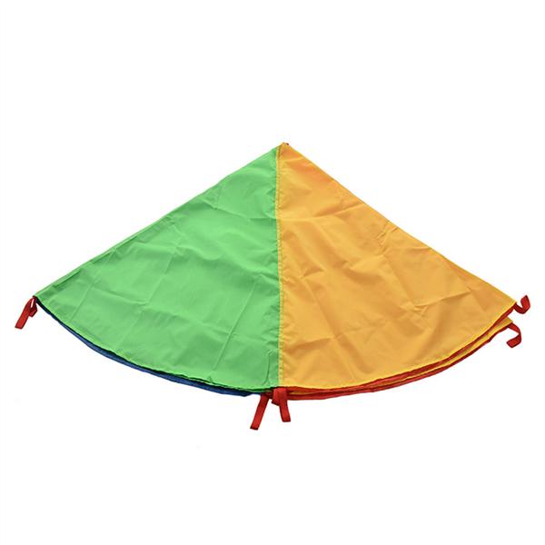 Parachute jouet parachute 3,5 m pour enfants et famille, multicolore - Idéal pour l'intérieur et l'extérieur - Pour des heures de jeu et de divertissement - Avec sac de transport