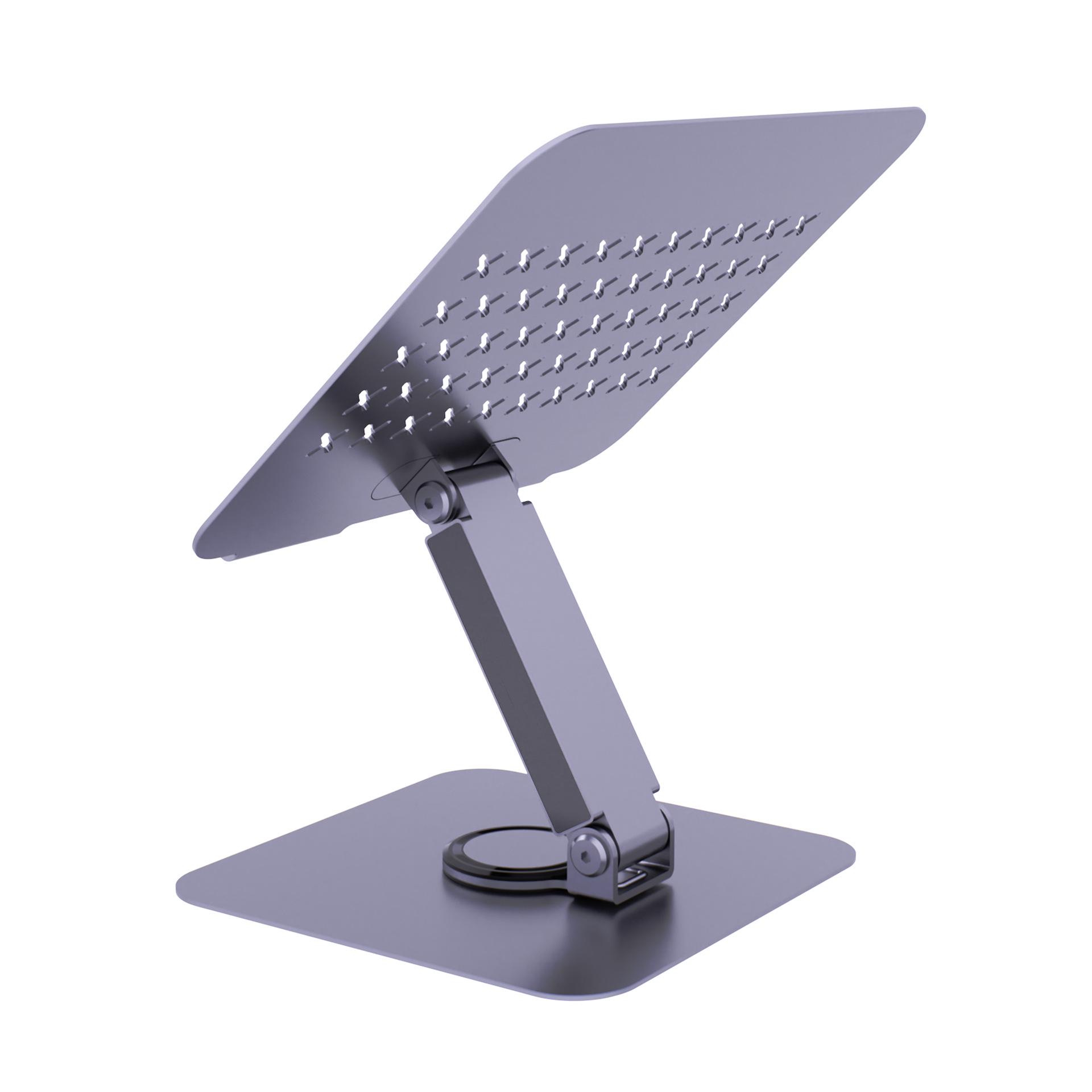 Rotatable Aluminum Laptop & Tablet Stand: Adjustable, Foldable, Cooling