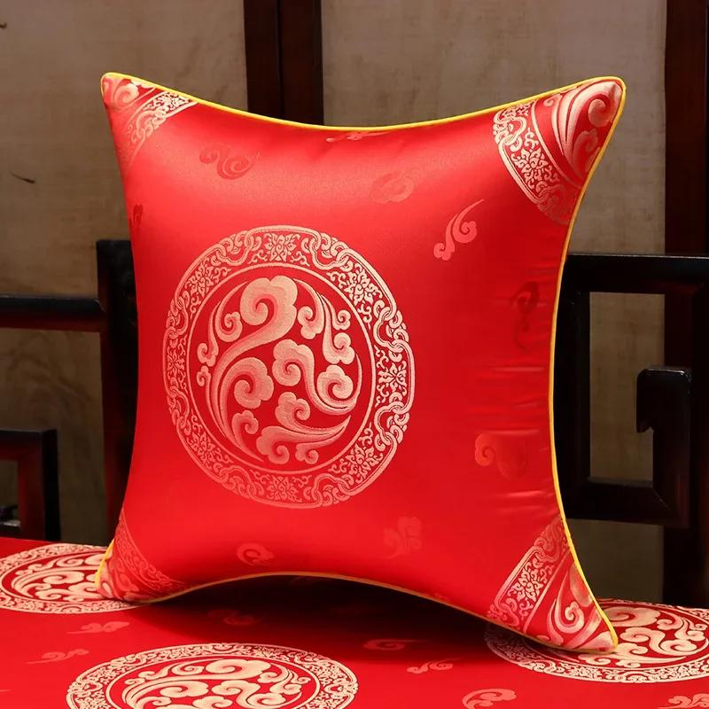 35x50cm/45x45cm Jacquard Plant Bamboo Cushion Cover Chinese Light Luxury Tassels Pillow Covers Decorative Green Black Home Decor