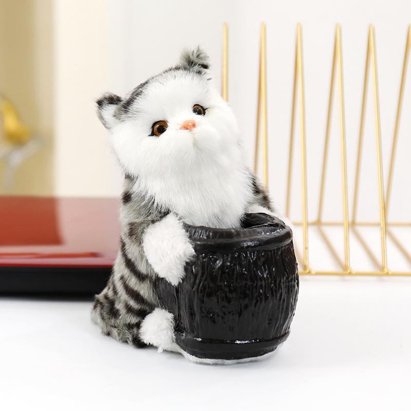 

Милый животный держатель для ручек в виде собаки, плюшевая игрушка-кукла, кошка, держатель для хранения, украшение для дома, детская успокаивающая тряпичная кукла 18cm（0.18kg）