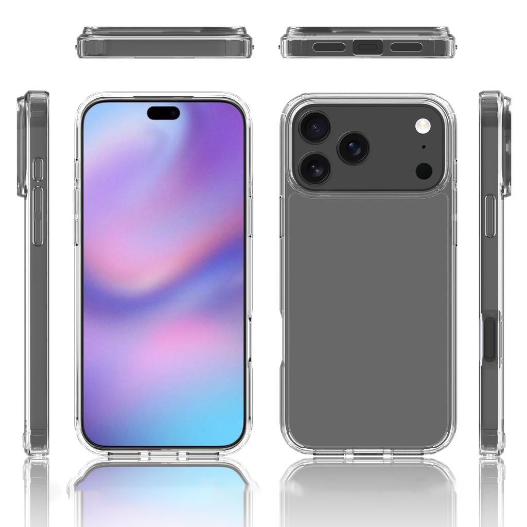 For iPhone 17 Pro Max Case Anti-Scratch TPU+Acrylic Clear Back Phone Cover
