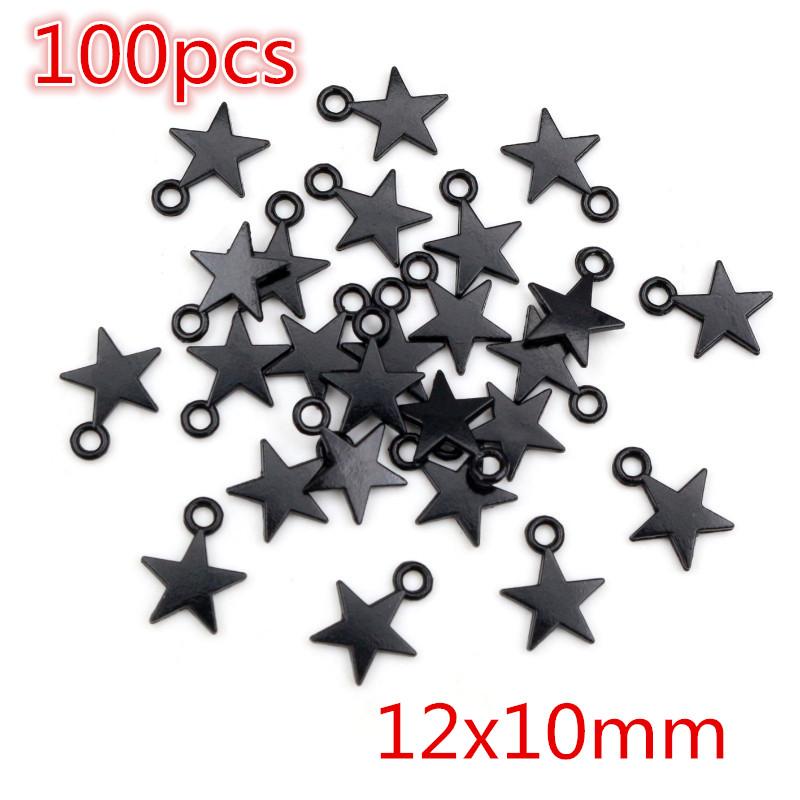 New Fashion Black Plated Charms Spider Star Wings Butterfly Horse Metal Alloy Pendant DIY Charms for Jewelry Making Findings