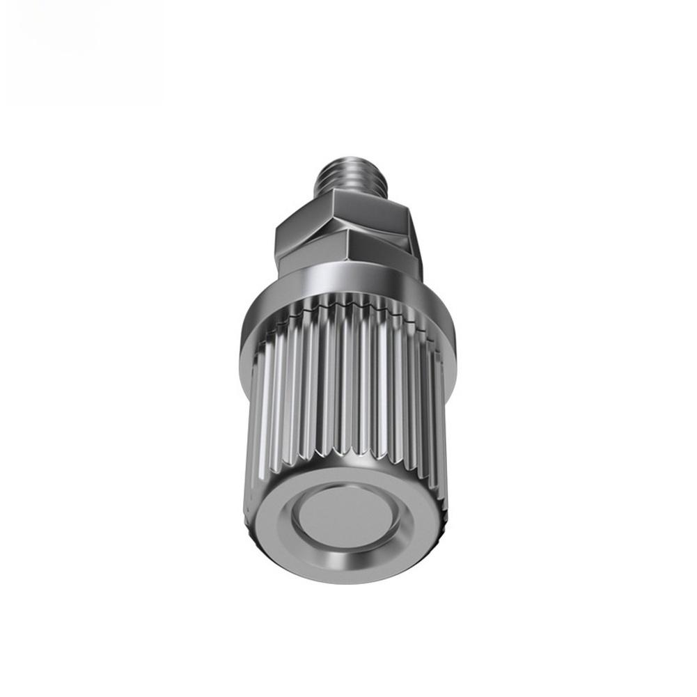 1pc Small Metal Panel Grounding Terminal Copper Nickel Plated 20A Current 4mm Screw For Electrical Connections