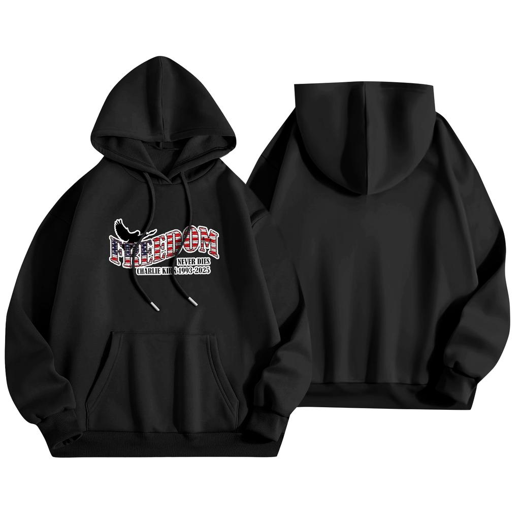 Unisex Fashion Lightweight Long Sleeve Pullover With Pockets  Print Hoodie