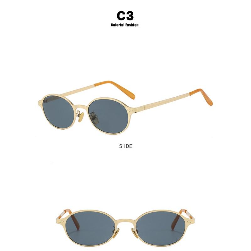 Ladies Sunglasses, Vintage Metal Oval Sunglasses